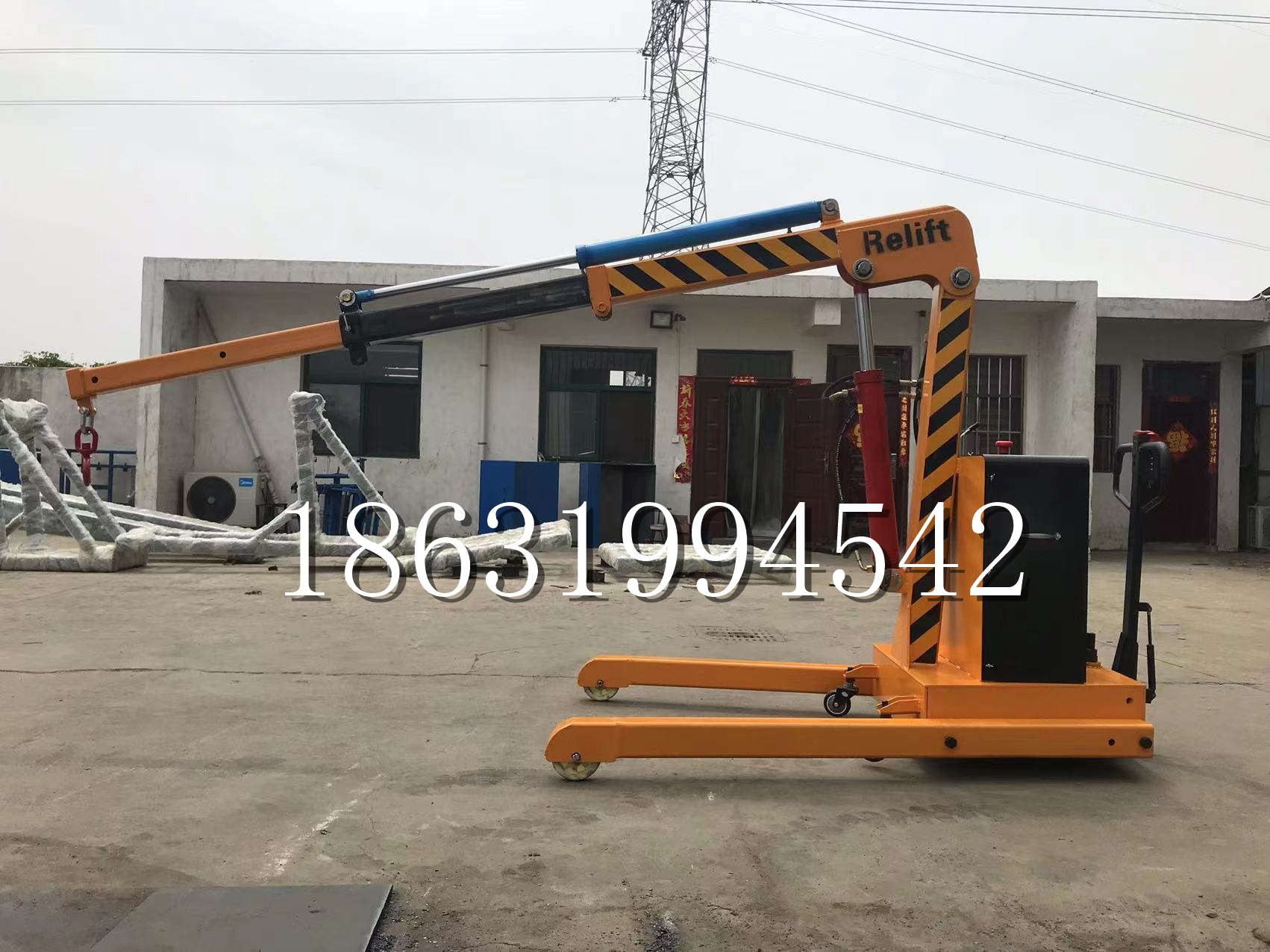 九台区久征定做3吨三轮随车吊 农用园林绿化移树吊 平板工程用小吊机