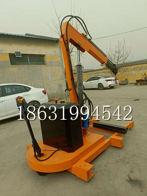 九台区自卸车厢随车吊 自制轮式四不像起重机 四驱平板吊 5吨 贵盛